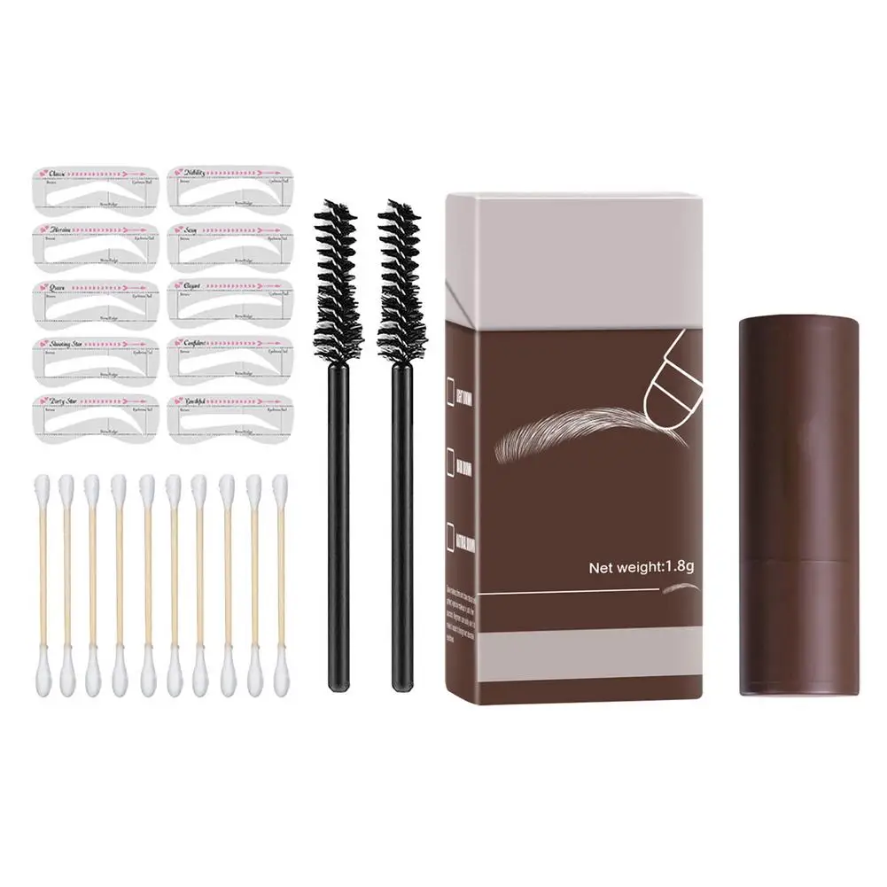 

Eyebrow Stamp And Stencil Kit Waterproof Eyebrow Stamp Stencil Kit Long-lasting Eyebrow Powder Various Styles For Birthday Gift