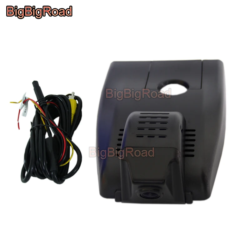 Black Single Camera Автомобильный видеорекордер bigbigroad Wifi видеорегистратор FHD 1080P для Toyota CHR IZOA 2,0 L широкоугольный - Название цвета: Black Single Camera