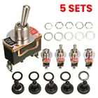 5 шт. x SPST 2Pin Heavy 15A 250 В вкл. вкл.-ВКЛ.-ВКЛ., SPST SPDT DPDT Power Rocker, тумблер, водонепроницаемая крышка