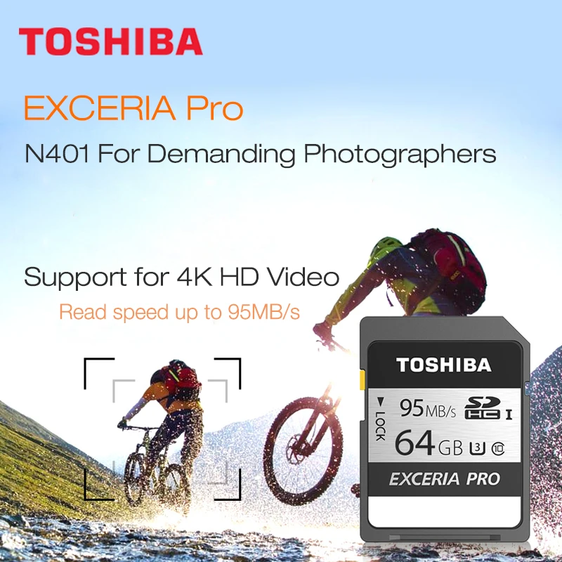 TOSHIBA SD-карта класс 10 32 ГБ 64 128 | Компьютеры и офис
