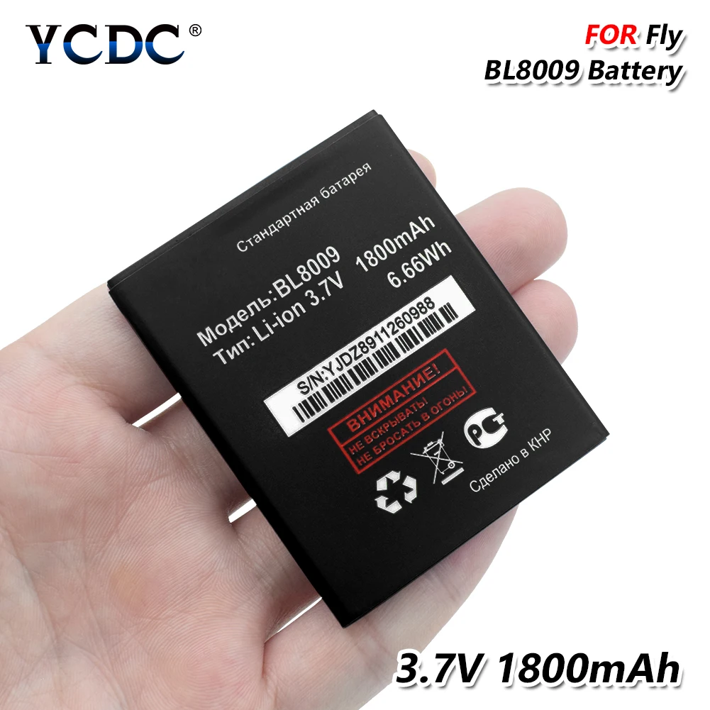 Высокая Ёмкость 3 7 V 1800 мАч телефон Батарея BL8009 BL 8009 для FLY FS451 Nimbus 1 Замена