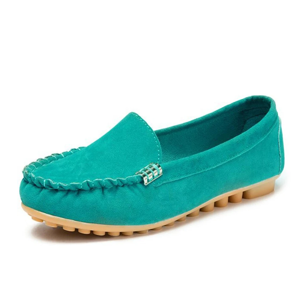 

New Women Casual Flat Shoes Spring Autumn Flat Loafer Women Shoes Slips Soft Round Toe Denim Flats Jeans Shoes Plus Size