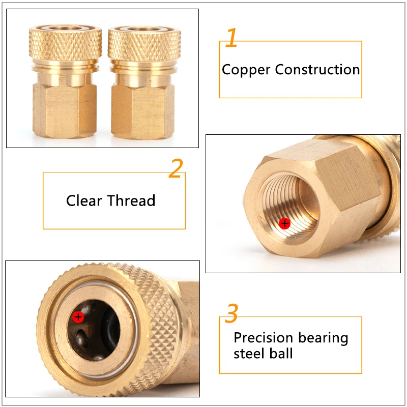 PCP Пейнтбольная муфта соединитель быстрое разъединение медь M10x1 Резьба для