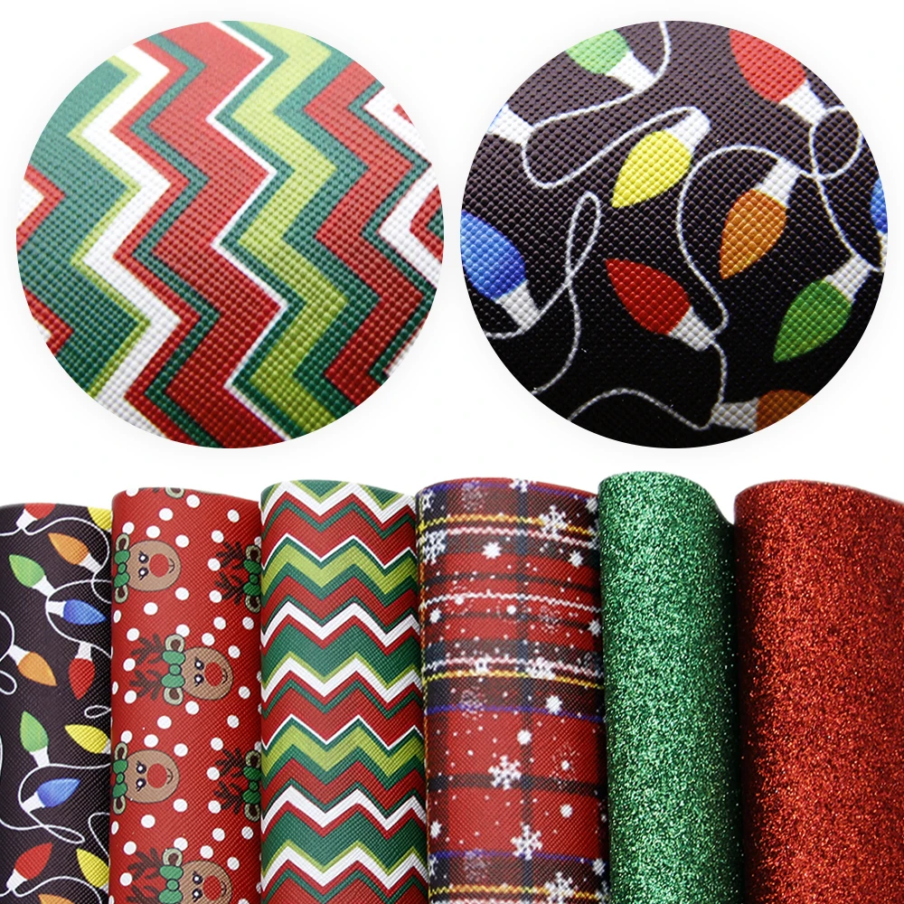 Новый 6 шт./компл. 20*33 см на Рождество и Хеллоуин Искусственная Синтетическая кожа