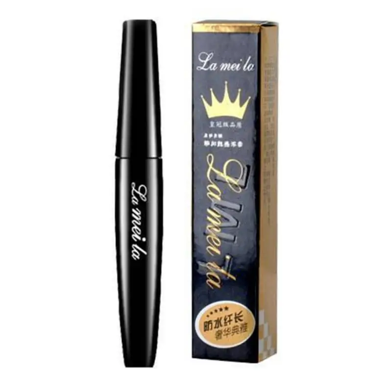 Pro 4d волокна ресниц Черная тушь для Макияж Тушь головка водостойкая долговечная