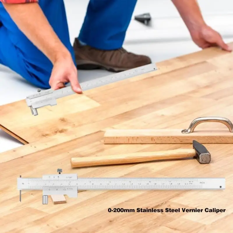 Штангенциркуль с нониусом из нержавеющей стали 0 200 мм|Штангенциркули| |