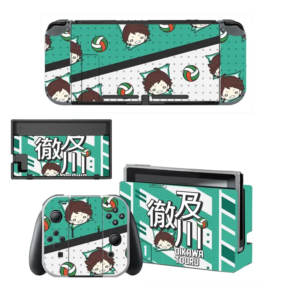 Аниме HaiKyuu Nintendo переключатель кожи Стикеры s скины для Switch консоли и Joy Con