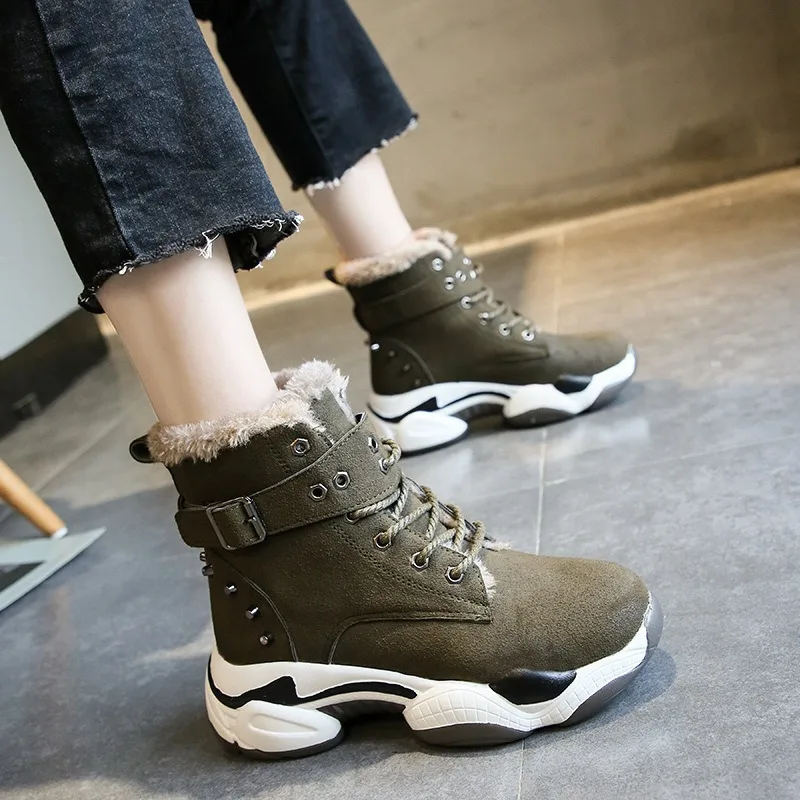 Kezrea/женская повседневная обувь на толстой подошве кроссовки высокой платформе