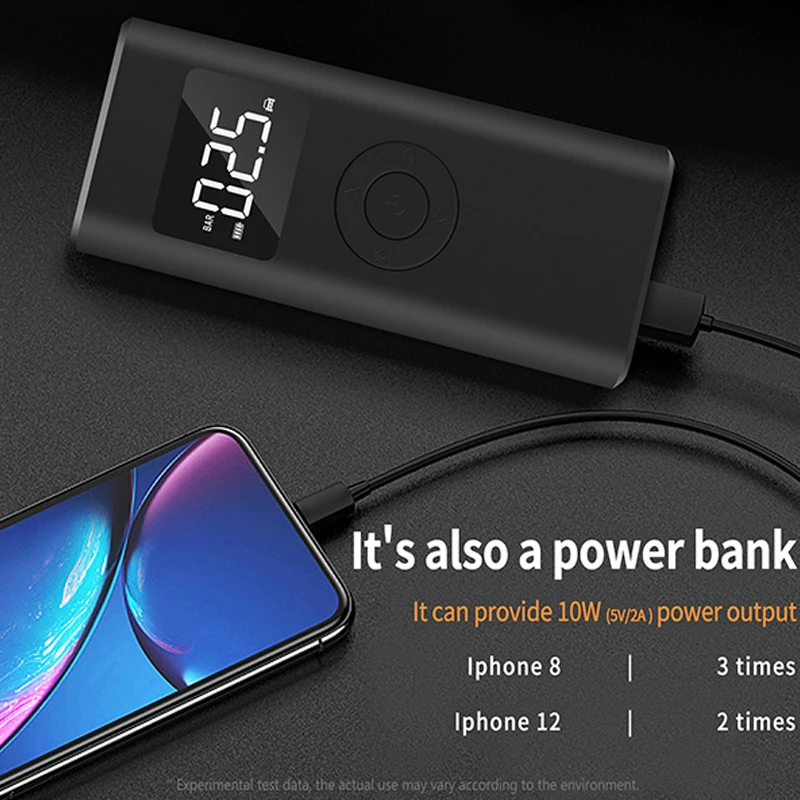 Comprar Bomba De Aire Recargable De 12V, Inflador De Neumáticos Portátil, Compresor Digital, Bomba De Llanta Para Coche, Multifunciones Para Neumáticos De Bicicleta Y Coche