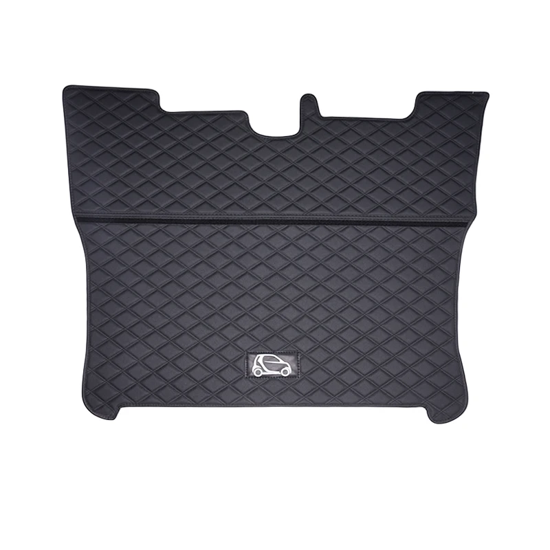

2015-2019 Car Trunk Mat For Mercedes Smart 453 fortwo Interior Leather Protection Pad Decoration Car Logo Styling Accessories