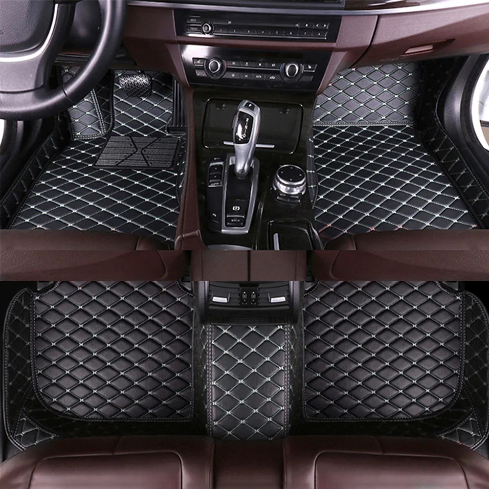 Кожаные автомобильные коврики для PEUGEOT 206 206CC 207 207CC 307 307SW 308 308CC 407 408 508 508SW 607 5