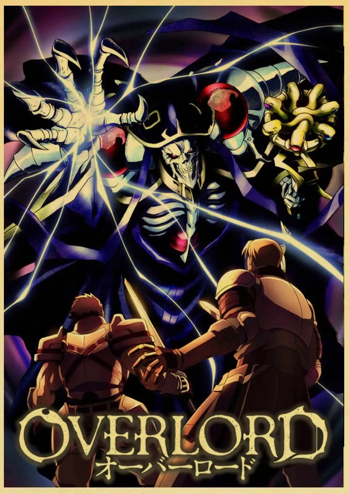 Janpnese Anime Overlord retro posters kraft wall paper High Quality Painting For Home Decor stickers | Дом и сад