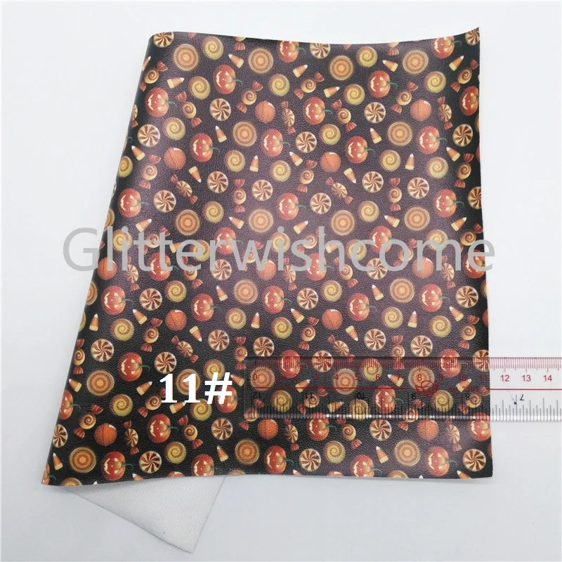 Glitterwishcome 21x29 см искусственная ткань размера A4 для Хэллоуина листы из