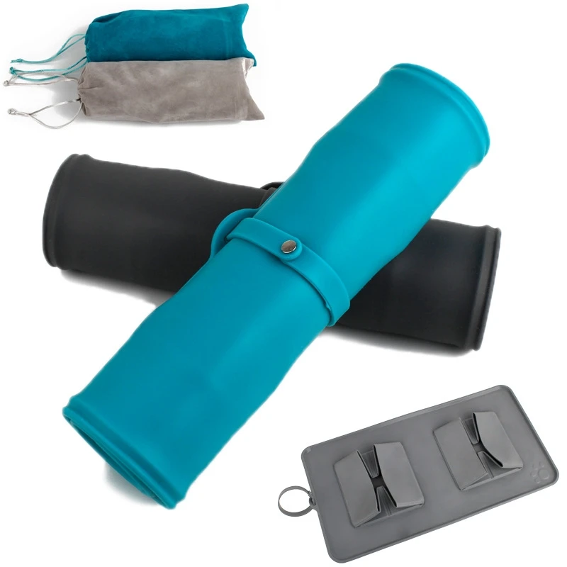 Складная миска для домашних животных Портативный путешествия кормушка кошек и