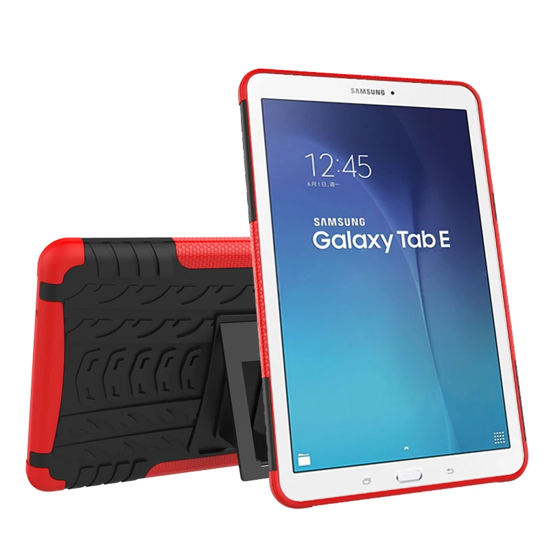 ТПУ Защитный Прочный чехол с подставкой для планшета Samsung Galaxy Tab E 8. 0 T560 T561 T565 T567