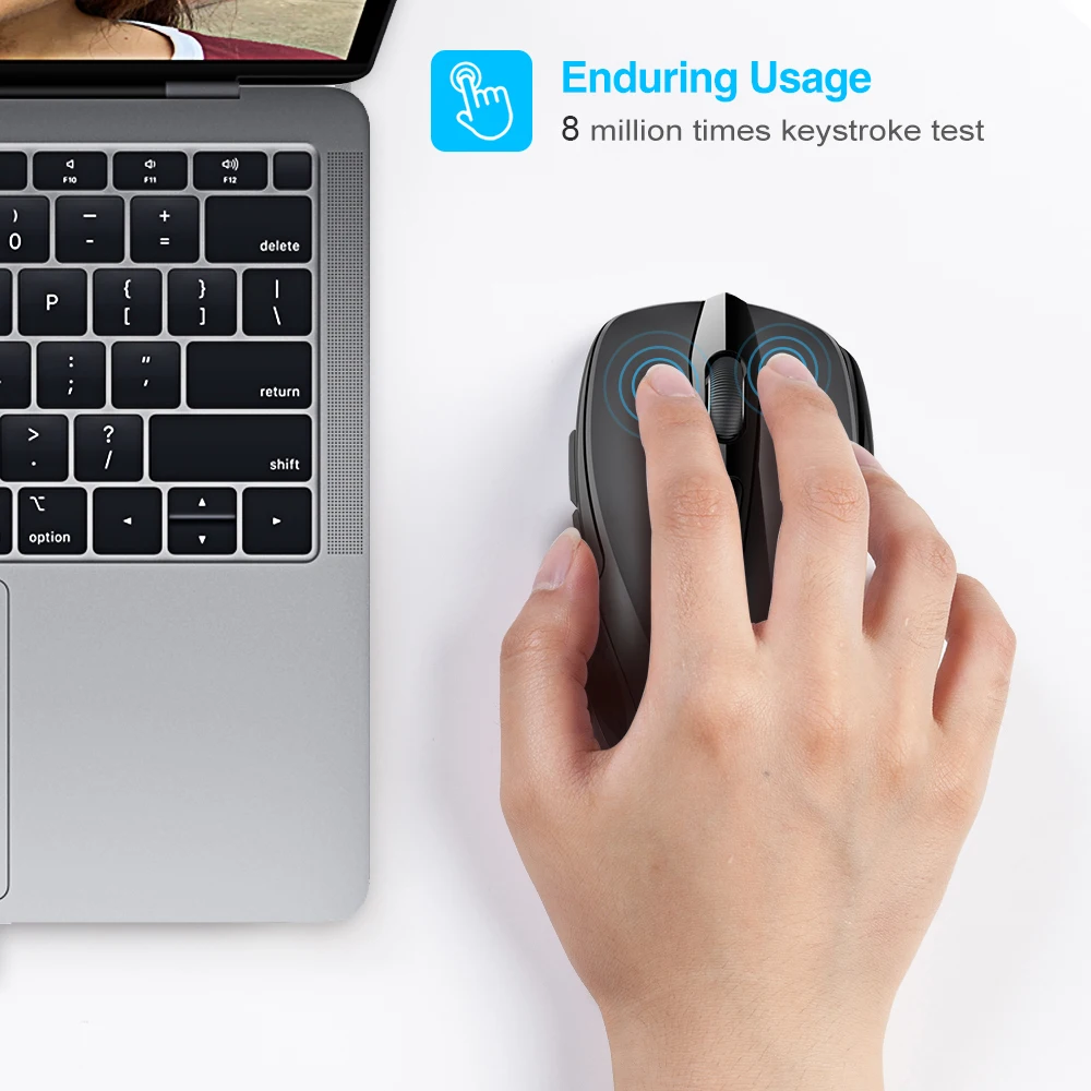 Мышь Компьютерная TeckNet Беспроводная оптическая эргономичная 2600DPI 2 4 ГГц|Мыши| |