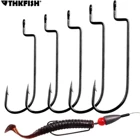 Рыболовный офсетный крючок Thkfish, Мормышка, кривошипный крючок для рыболовных крючков,  Мягкая приманка в виде червей,  30,  20,  10,  1,  2