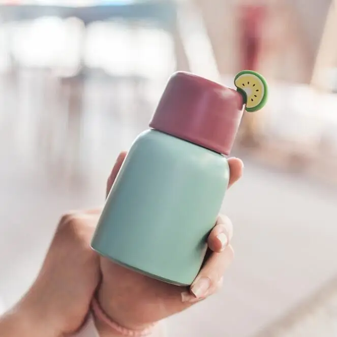 Новые мини вакуумные бутылки мультфильм фрукты градиент Бутылка Спорт фруктовый