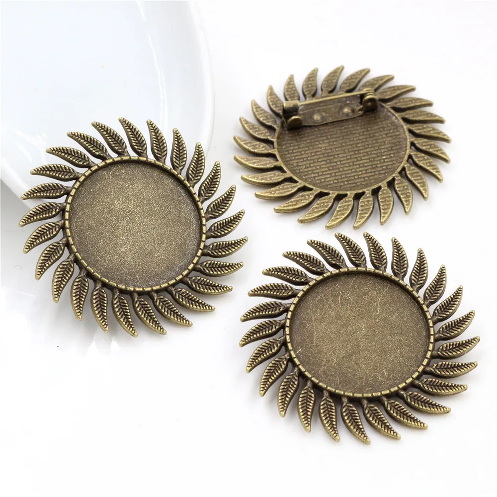 Новая мода 5 шт 25 мм Внутренний размер Античная Посеребренная и бронзовая Модная