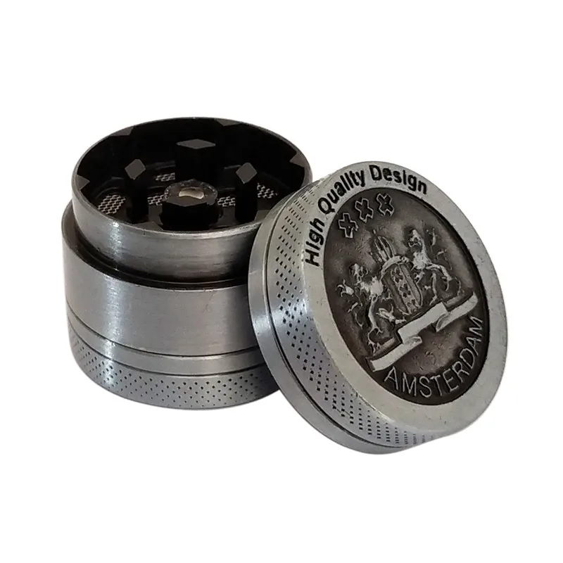 Карманная дорожная мельница AMSTERDAM Новый мини-курильница с рисунком льва 30 мм