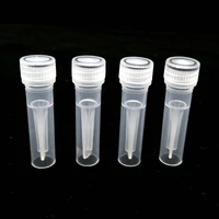 500pcslot 0 5ml plastic freezing tube flat bottom lab cryovial lyophilized bottle cross bottom with silica gel gasket
