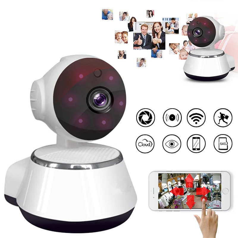 

IP Camera 720P WIFI Wireless Pan Tilt Home Security IP Camera CCTV Night Vision CCTV WiFi Camera Baby Monitor