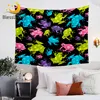 BlessLiving Frog Wall Carpet Cartoon Animal With Spot Tapestry Funny 3d Bedspreads Colorful Decorative Wall Hanging Sheet 1pc 1