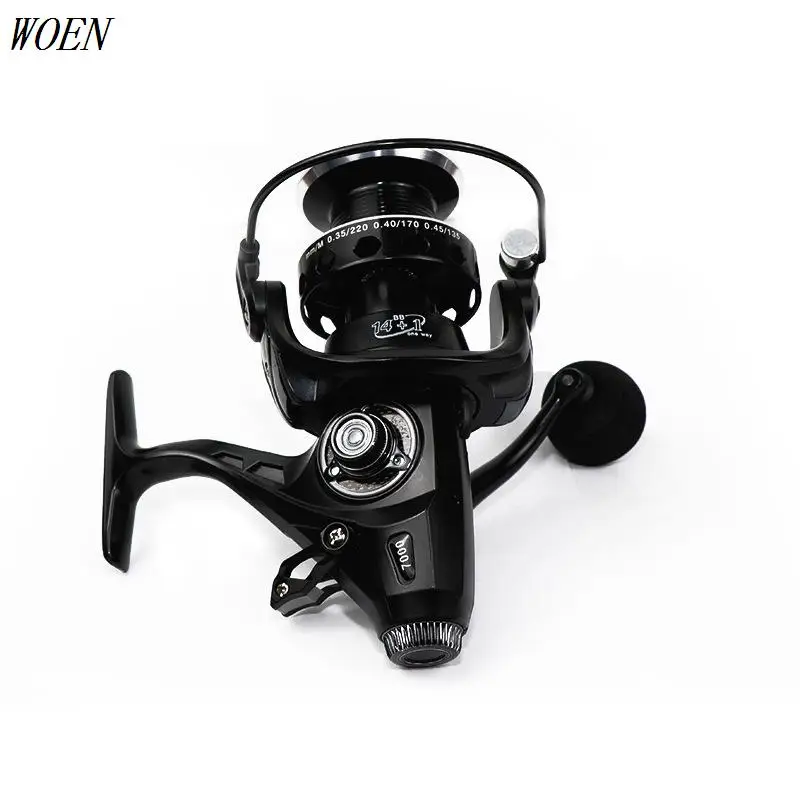 

WOEN Full metal wire cup WM5000/7000 Double unloading force Spinning wheel 14+1BB Carp wheel Sea fishing Fishing reel CNC crank