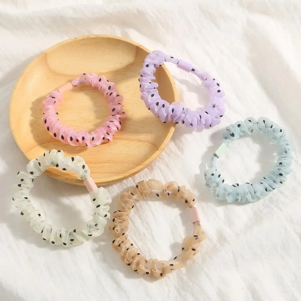 Шелковистые атласные резинки для волос женские эластичные супер фея маленькая