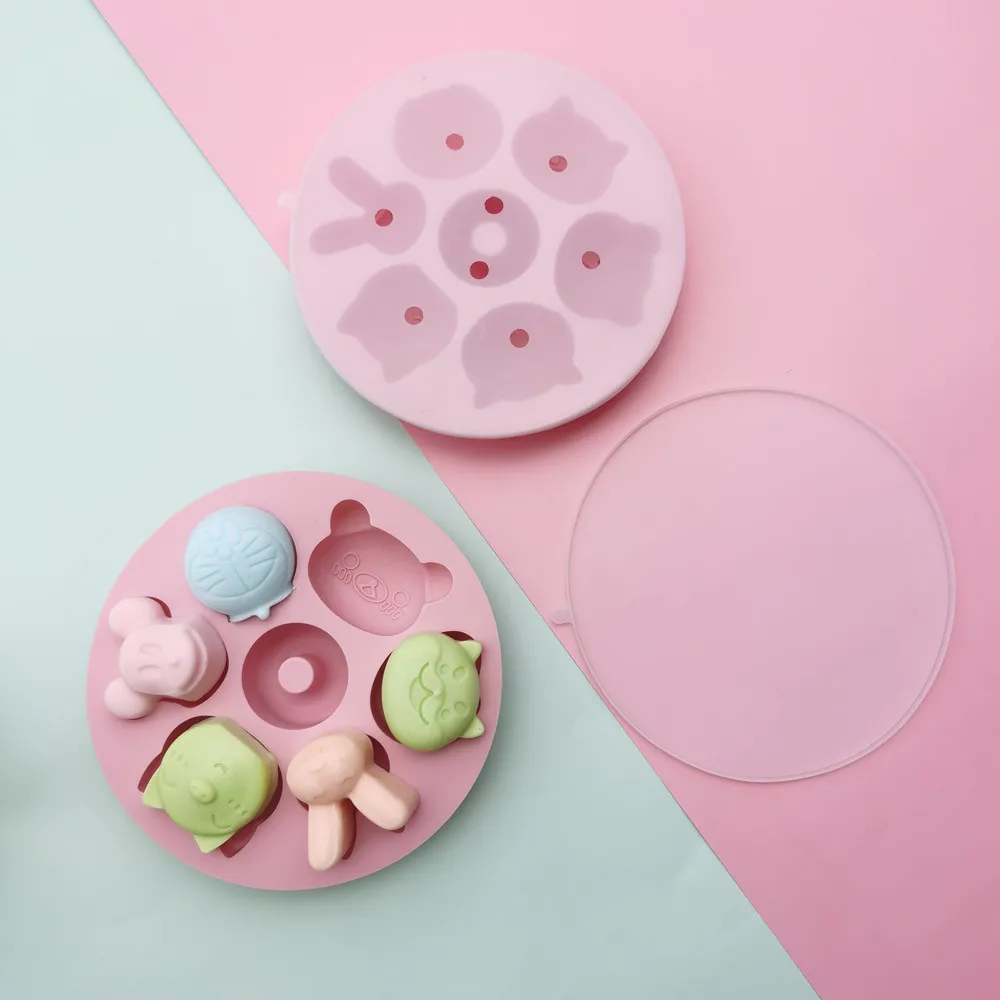 

Cartoon small animal silicone fondant chocolate mold DIY baby cake mold for baking pastry cup cake decoration kitchen tool