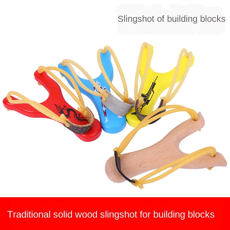 

New Slingshot Wooden Red Beech Slingshot Nostalgic Toy Outdoor Wooden Slingshot