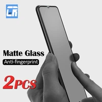 2pcs matte frosted glass for samsung galaxy m02 a12 a20s a41 a10 a30 a50 a60 a70 a90 a01 m01 m11 m10 m20 m30 m40 tempered glass