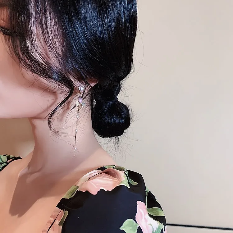 Милые серьги для девочек модные новые Дикий Фиолетовый кот воздушный шар