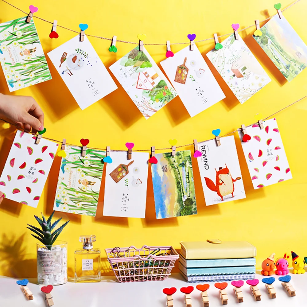 Гирлянда с зажимами подвесные фотографии фотография 5 м 16 4 фута 50 светодиодный