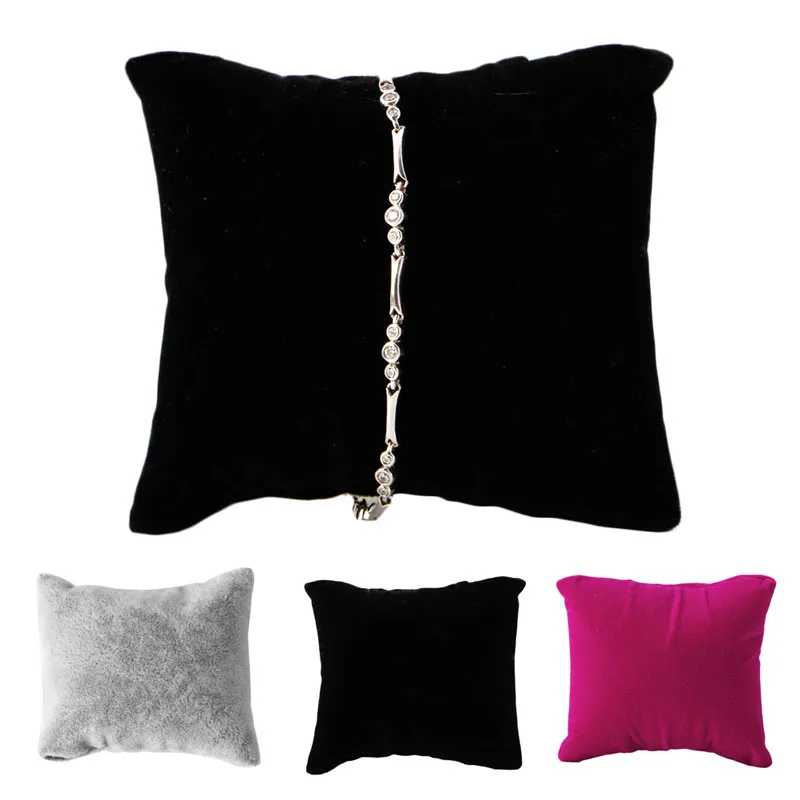 

Velvet Pillow Bracelet Bangle Watch Chain Holder Jewelry Display Stand Organizer