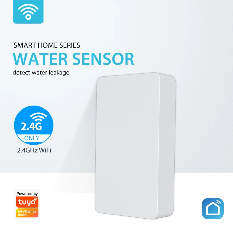 

Tuya Smart Wifi Water Lekkage Alarm Onafhankelijke Waterlek Sensor Detector Flood Alert Overloop Alarmsysteem Tuya