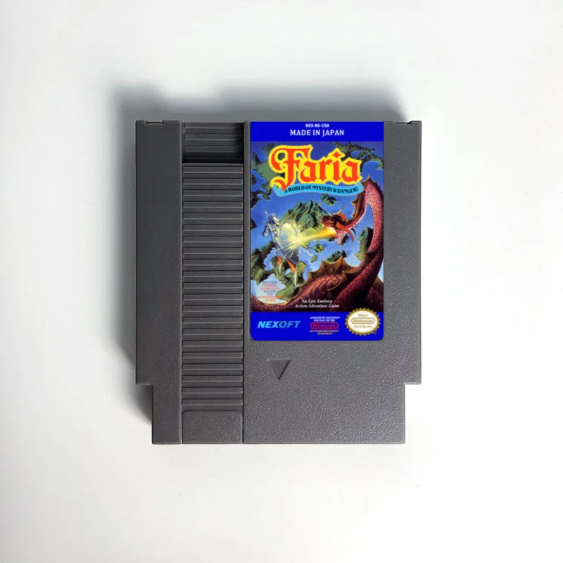 

Faria Battery Save - A World of Mystery & Danger! Game Cartridge For NES Console 72 Pin