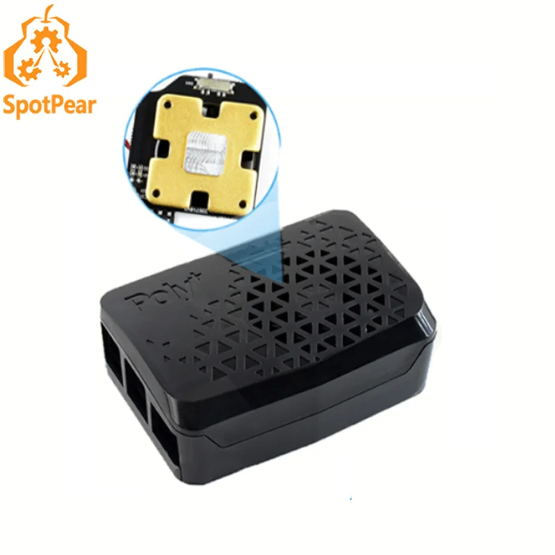 

Raspberry Pi 4 Model B Black Poly+ Case With Dedicated MINI Cooling Fan
