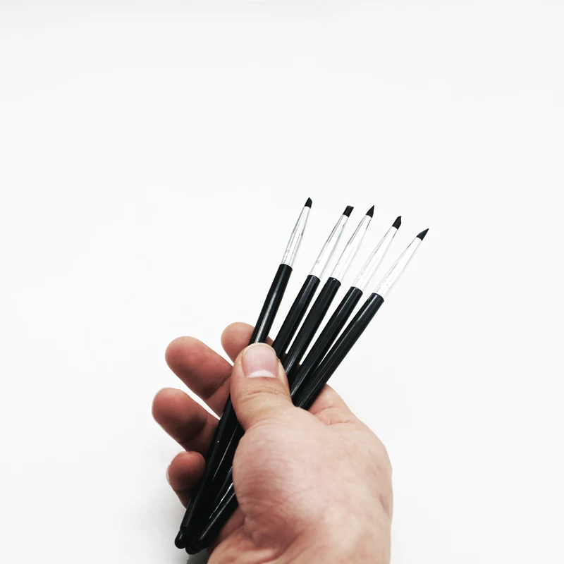 

5 шт. стоматологические лабораторные композитные силиконовые каучуковые кисти ручки стоматологические изделия для клейкой каучуковой фар...