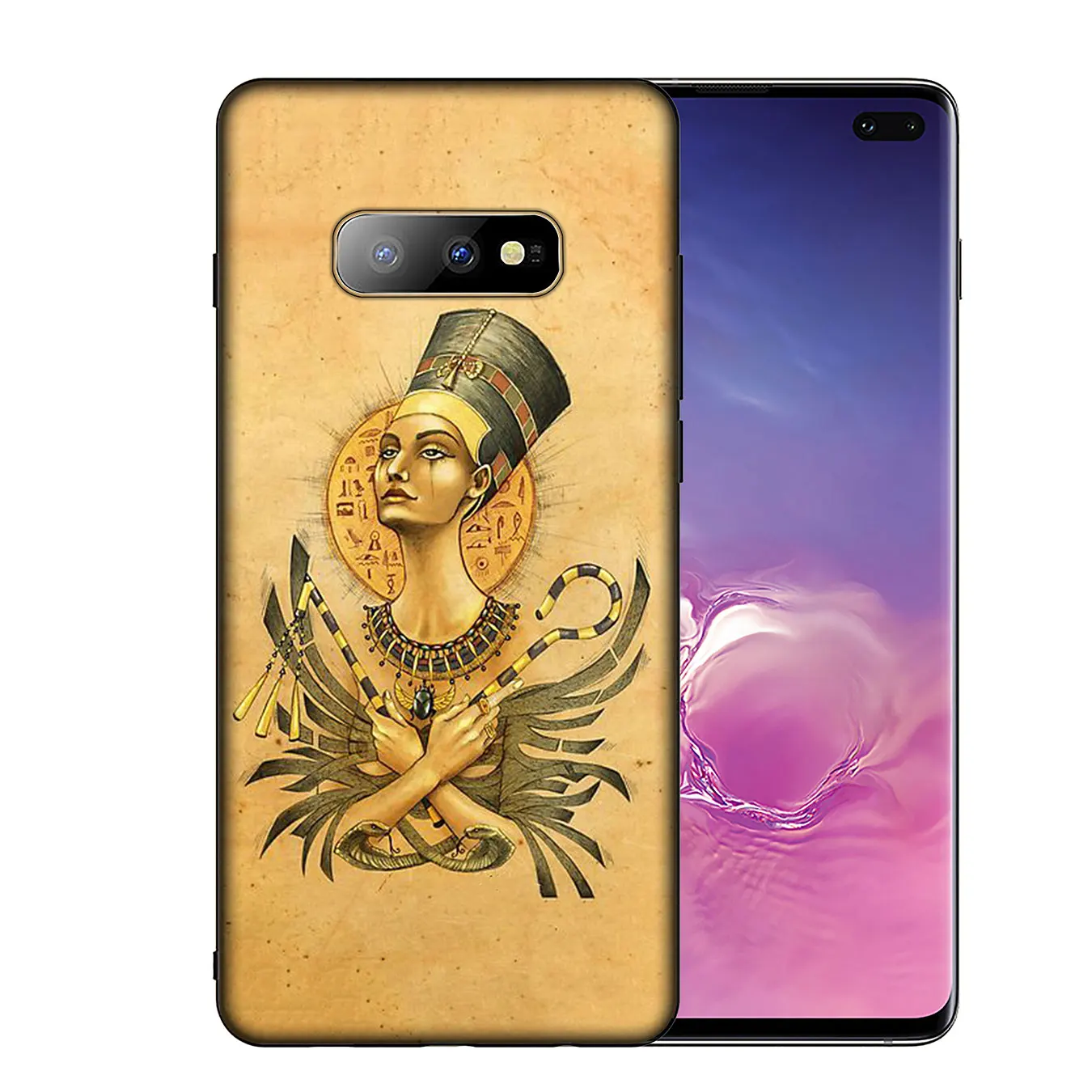 Мягкий ТПУ силиконовый чехол для телефона IYICAO Египет Nefertiti Anubis Ankh Samsung Galaxy S20 Ultra S10