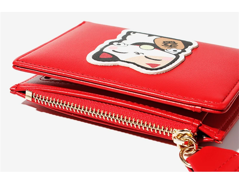 Женский кошелек Lucky Cat, милая сумка с персонажем мультфильма для девочек, мини-кошельки, тонкие женские кошельки, женский клатч кошелек для монет, маленькая сумка для кредитных карт