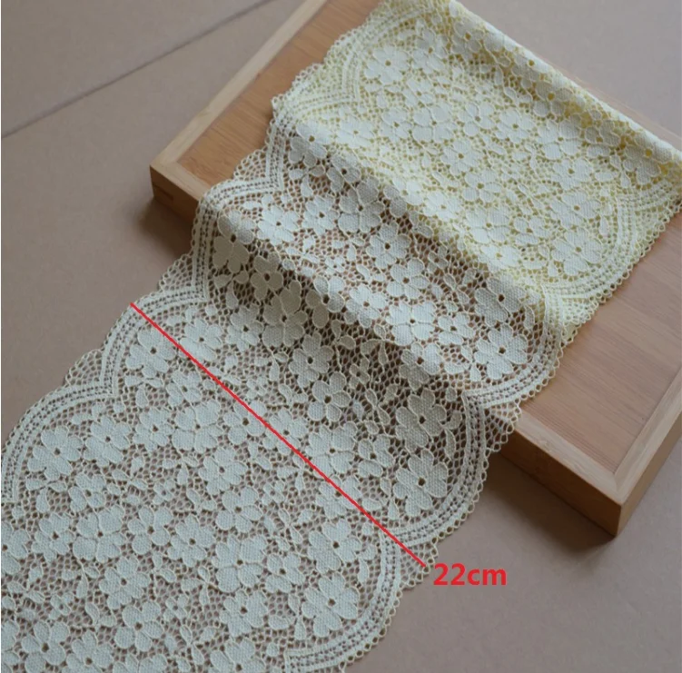 1 м/лот 22 см Ширина DIY Швейные аксессуары для одежды швейцарский свадебный