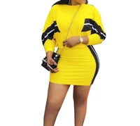africa yellow sexy women two piece set skirt long sleeve crop top and skirt set casual tracksuits club party bodycon buttock