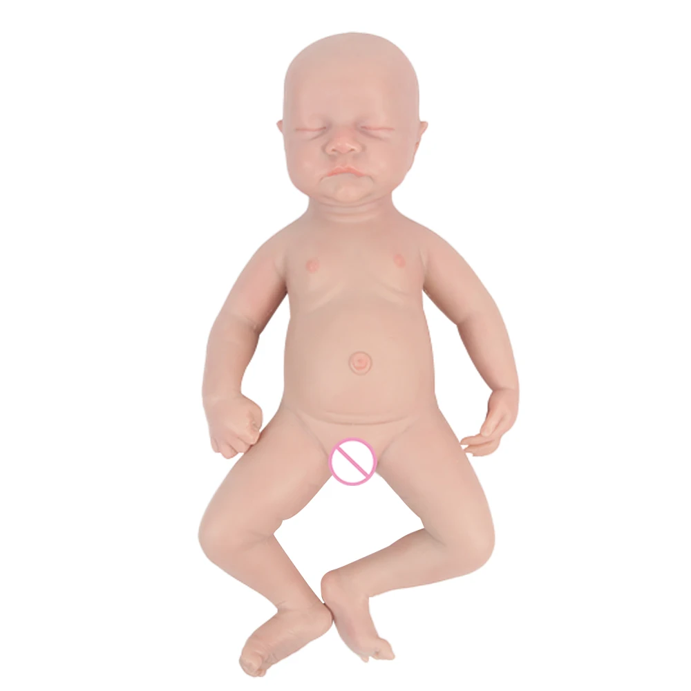 IVITA WG1548 43cm 2.18kg 100% Full Body Silicone Reborn Baby Doll Realistic Toys with Clothes for Children Christmas Gift - купить по