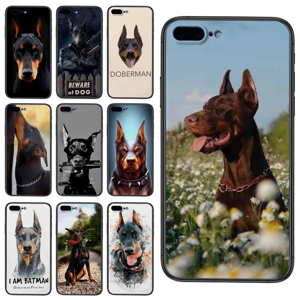 Черный бампер художественный чехол Роскошный Модный Doberman Dog Для Huawei Mate 40 Pro Plus 30 20