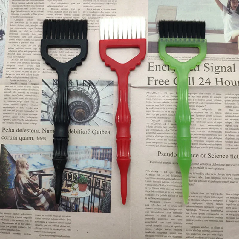 Щетка для окрашивания волос большая трехцветная хорошего качества | Красота и