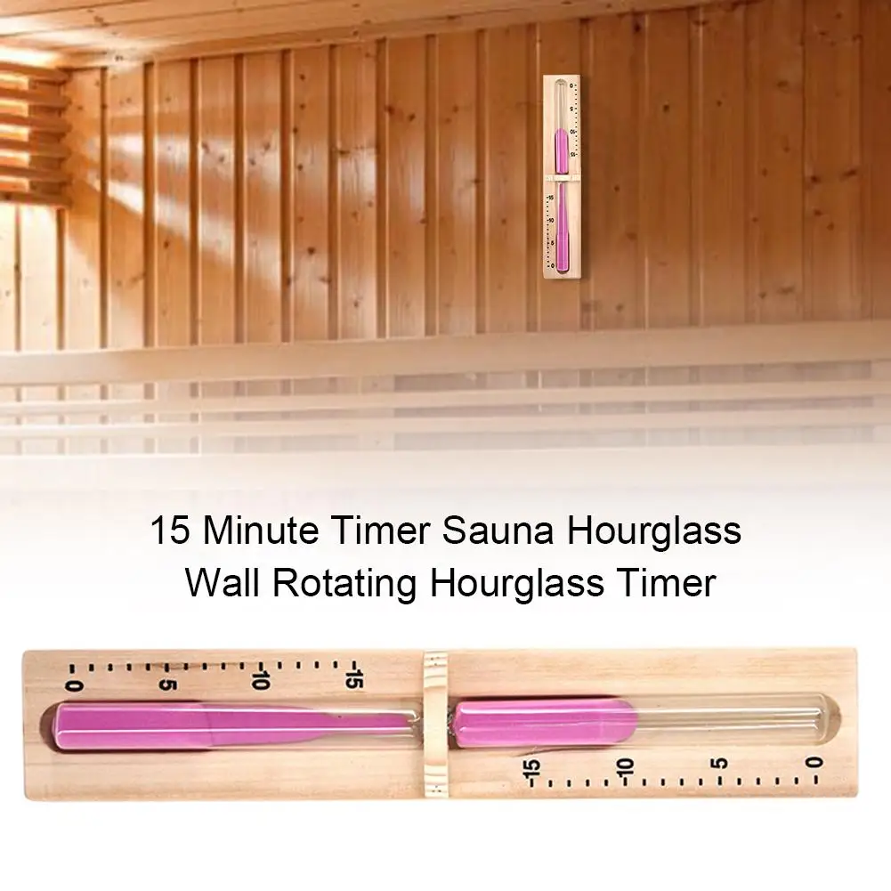 Сауна песочные часы настенный вращающийся песочный таймер Лучший 15 минут