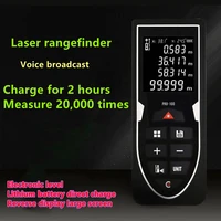 mini laser rangefinder laser distance meter laser handheld laser ruler usb charge lcd digital display for home improvement