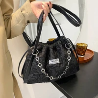 retro designer handbag women shoulder small satchel large capacity travel shopping bag solid color crossbody shoulder bags