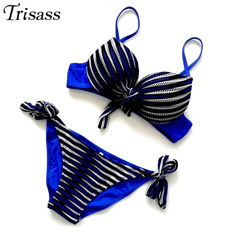 Trisass 2021 Новый Полосатый сексуальный комплект бикини женский купальник для женщин
